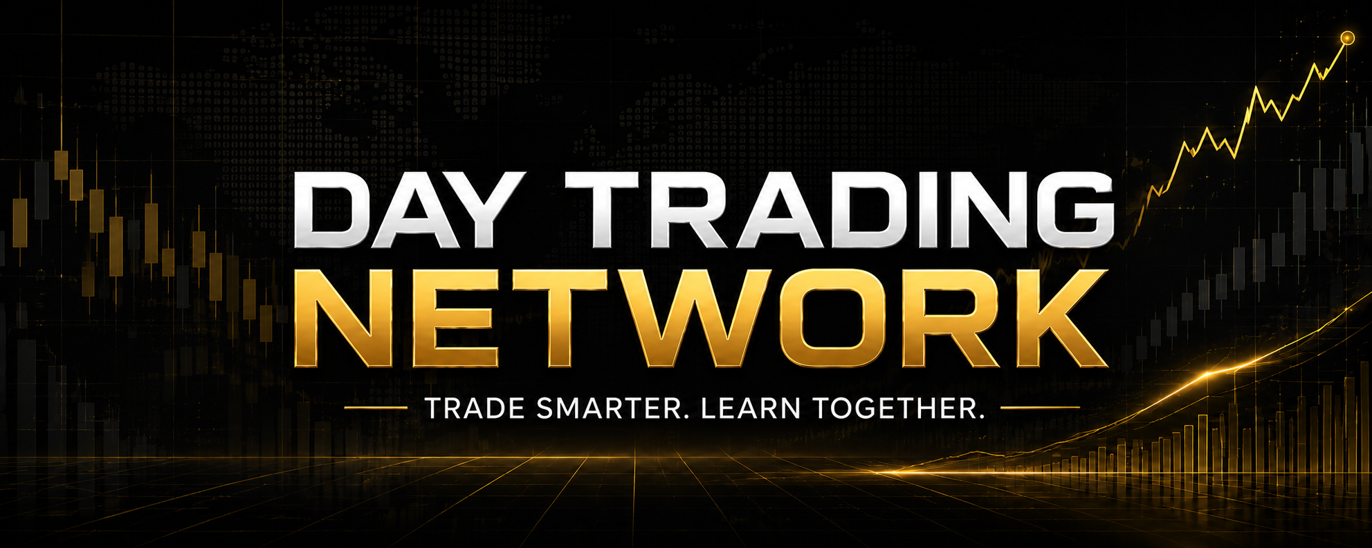Theo and the Day Trading Network banner: Trade smarter. Learn together.